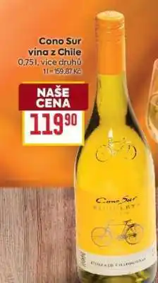 Billa Cono Sur Vína z Chile nabídka
