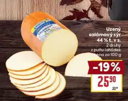 Billa Uzený salámový sýr 44 % t. v. s nabídka