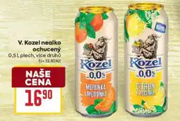 Billa V. Kozel nealko, ochucený nabídka