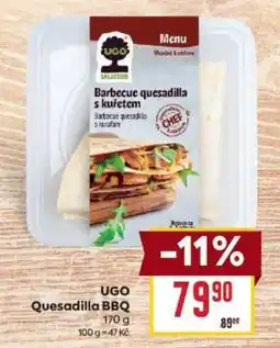 Billa UGO Quesadilla BBQ nabídka