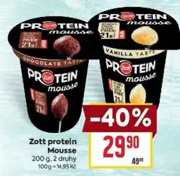 Billa Zott protein Mousse nabídka