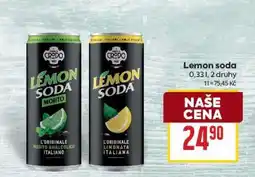 Billa Lemon Soda nabídka