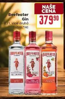 Billa Beefeater Gin nabídka