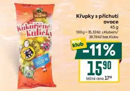 Billa Křupky s příchutí ovoce nabídka