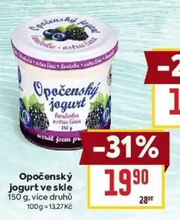 Billa Opočenský jogurt ve skle nabídka