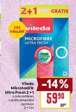 Billa Vileda Mikrohadřík Ultra Fresh 2+1 nabídka