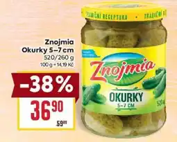 Billa Znojmia Okurky 5–7 cm nabídka