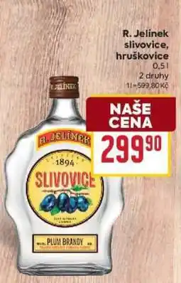 Billa R. JELÍNEK SLIVOVICE HRUŠKOVICE nabídka