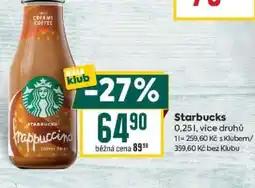 Billa Starbucks nabídka