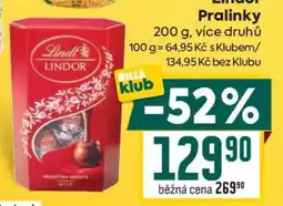 Billa Lindor pralinky nabídka