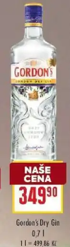 Billa Gordon’s Dry Gin nabídka