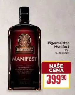Billa Jägermeister Manifest nabídka