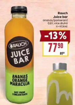 Billa Rauch Juice Bar nabídka