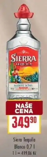 Billa Sierra Tequila Blanco 0,7 l nabídka