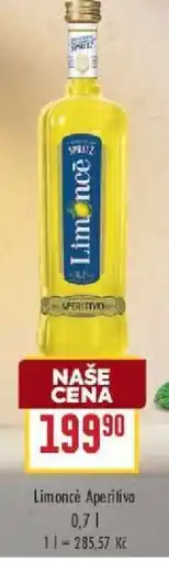 Billa LIMONCÈ APERITIVO nabídka