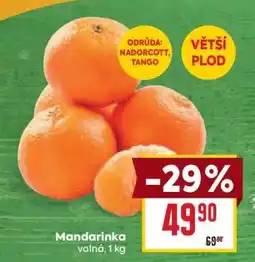 Billa Mandarinka nabídka