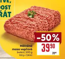 Billa Mělněné maso vepřové nabídka