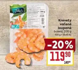 Billa Krevety vařené loupané nabídka