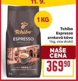 Billa Tchibo Espresso zrnková káva nabídka