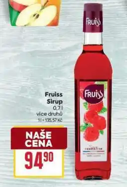 Billa Fruiss Sirup nabídka