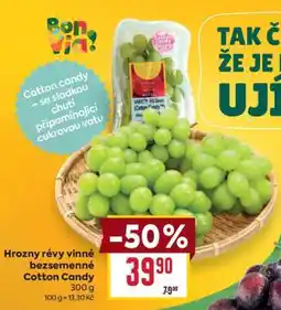 Billa Hrozny révy vinné bezsemenné Cotton Candy nabídka