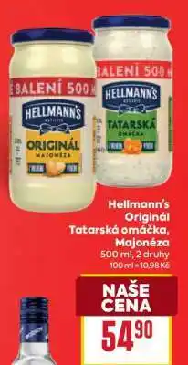 Billa Hellmann’s Originál Tatarská omáčka, Majonéza nabídka