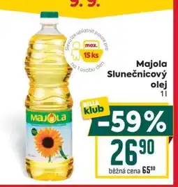 Billa Majola Slunečnicový olej nabídka