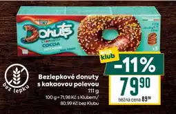 Billa Bezlepkové donuty s kakaovou polevou nabídka
