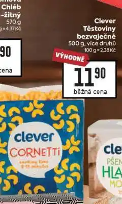 Billa Clever Těstoviny bezvaječné nabídka