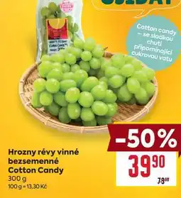 Billa Hrozny révy vinné bezsemenné Cotton Candy nabídka
