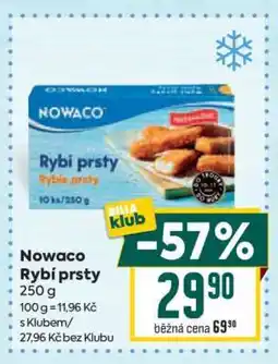 Billa Nowaco Rybí prsty nabídka