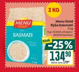 Billa Menu Gold Rýže basmati nabídka