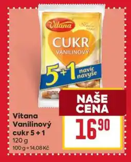 Billa Vitana Vanilinový cukr 5+1 nabídka