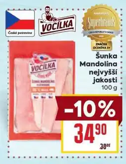 Billa Šunka Mandolína nejvyšší jakosti nabídka