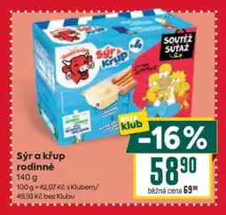 Billa Sýr a křup rodinné nabídka