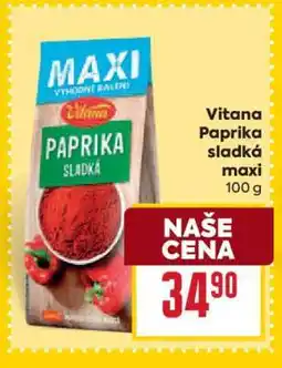 Billa Vitana Paprika sladká maxi nabídka