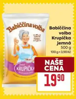 Billa Babiččina volba Krupička jemná nabídka