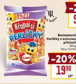 Billa Bezlepkové Perličky s ovocnou příchutí nabídka