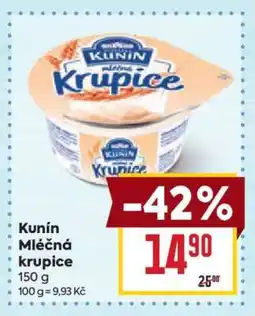 Billa Kunín Mléčná krupice nabídka