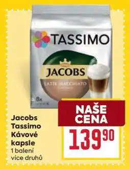 Billa Jacobs Tassimo kávové kapsle nabídka