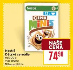 Billa Nestlé Dětské cereálie nabídka