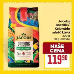 Billa Jacobs Brazílie/Kolumbie mletá káva nabídka