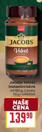 Billa Jacobs Velvet instantní káva nabídka