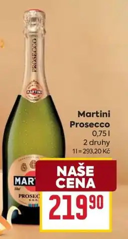 Billa Martini Prosecco nabídka