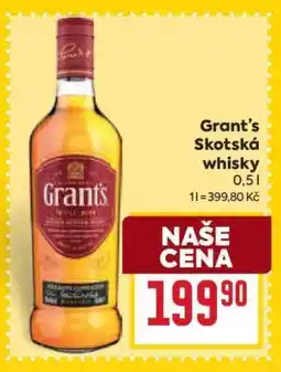 Billa Grant’s Skotská whisky nabídka