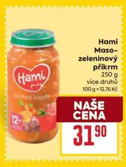 Billa HAMI Maso- zeleninový příkrm nabídka