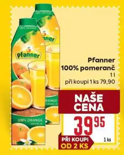 Billa Pfanner 100% pomeranč nabídka