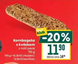 Billa Kornbageta s kváskem z naší pece nabídka