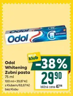 Billa Odol Whitening Zubní pasta nabídka