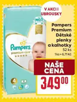 Billa Pampers premium Dětské plenky a kalhotky nabídka